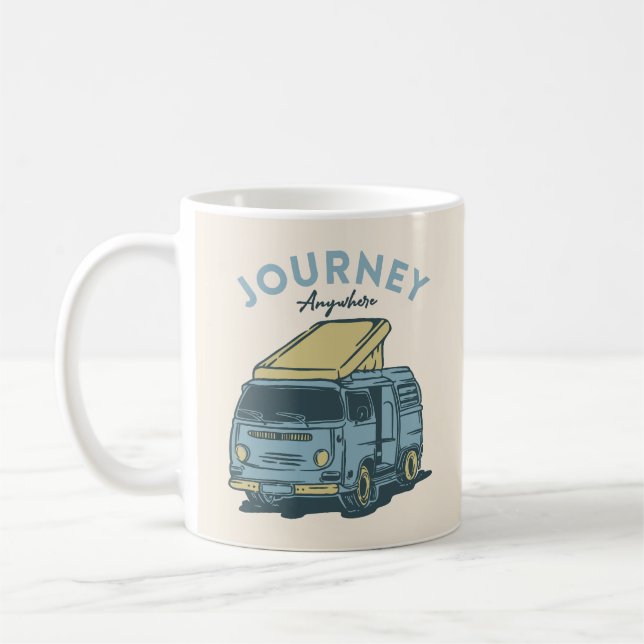 Caneca De Café Viagem em Qualquer Lugar (Esquerda)