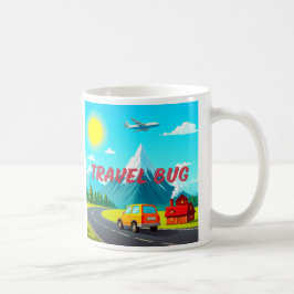 Caneca De Café Viagem Inseto / Eu adoro Viagem!