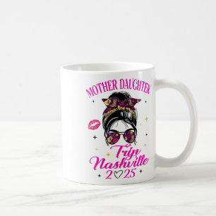 Caneca De Café Viagem Mãe Filha Nashville 2025 Férias de Meninas