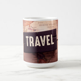 Caneca De Café Viagem Map Mug