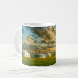 Caneca De Café Viagem na Yurt Mongol