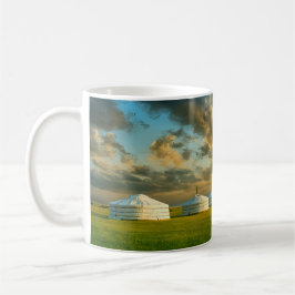 Caneca De Café Viagem na Yurt Mongol