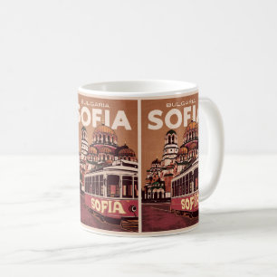 Caneca De Café Viagem Sofia, bulgária, presentes e lembranças de
