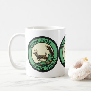 Caneca De Café Viagens Antigas, Grand Forks, Dakota do Norte