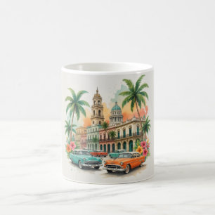 Caneca De Café Viagens Vintage Cuba - Saudações de Havana
