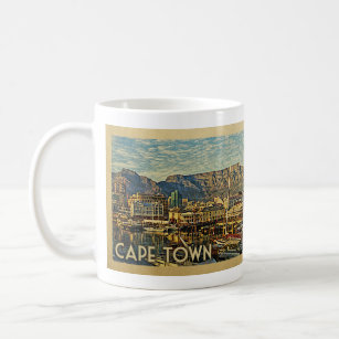 Caneca De Café Viagens vintage da África do Sul da Cidade do Cabo