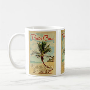 Caneca De Café Viagens vintage da República Dominicana de Punta