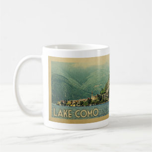 Caneca De Café Viagens vintage de Como Italia do lago