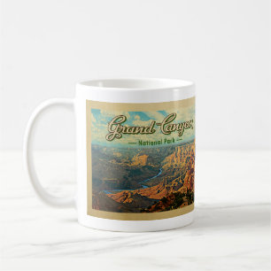 Caneca De Café Viagens vintage do Parque Nacional Grand Canyon