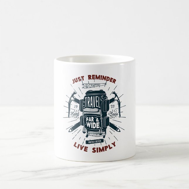 Caneca De Café Viajando Longe e Largo (Criador carregado)