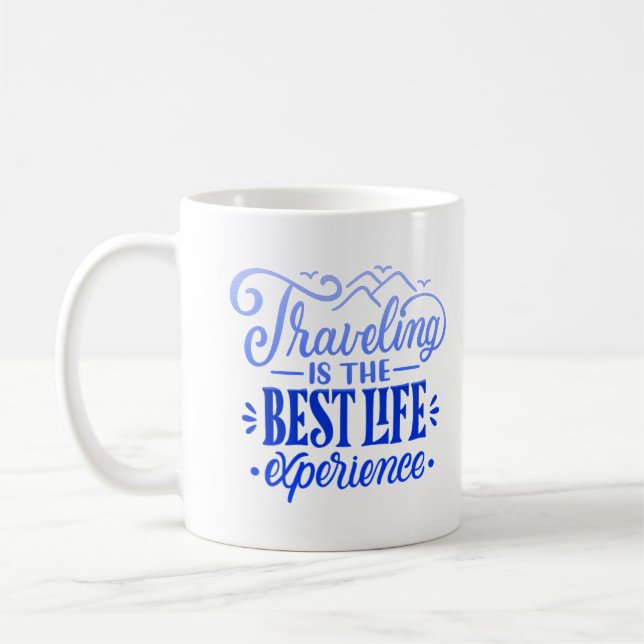 Caneca De Café viajar é a experiência (Esquerda)