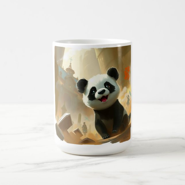 Caneca De Café Vibes de Panda Fofo (Centro)