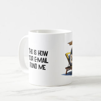 Caneca De Café Vibes de verão relax Sloth