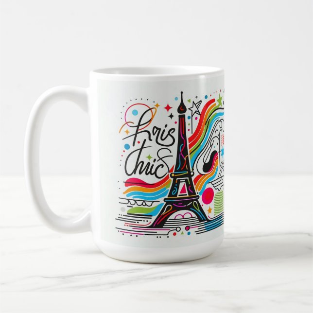Caneca De Café Vibes Parisiense #4 (Esquerda)