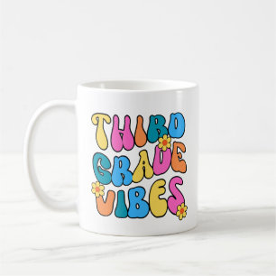 Caneca De Café Víblias Coloridas do Terceiro Grau - Voltar à Esco