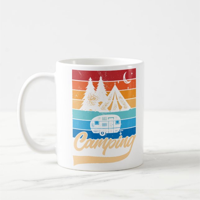 Caneca De Café Víblias de acampamento retroativo (Esquerda)