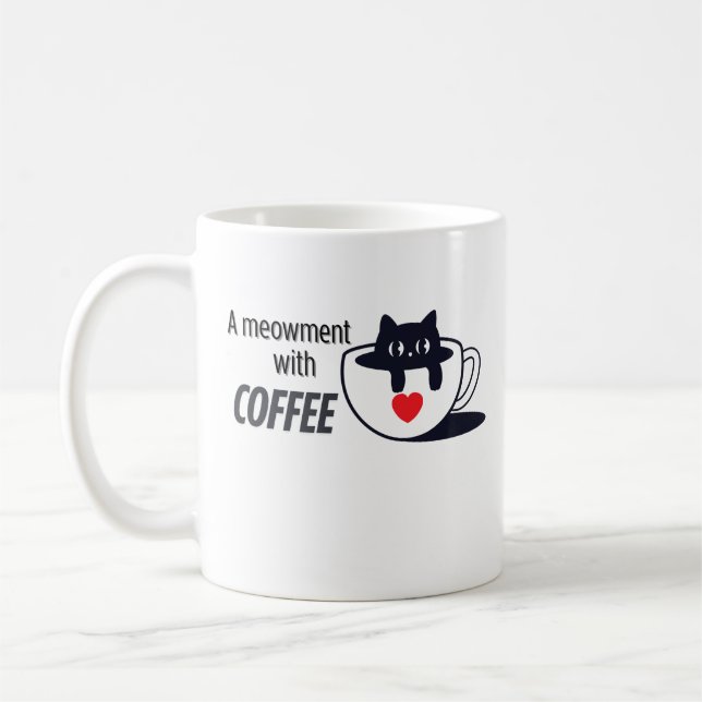 Caneca De Café Víblias de café católicas - Arte para gatos com so (Esquerda)