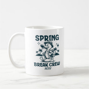 Caneca De Café Víblias de Férias com Patos Cutos 2025 Da Tripulaç