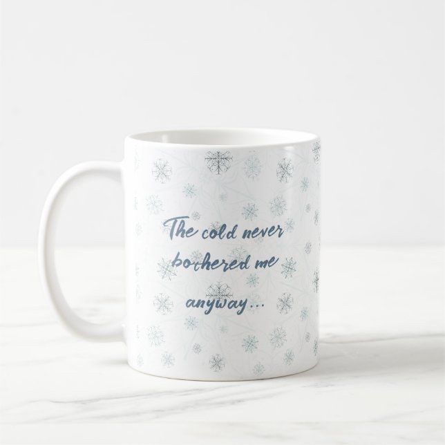 Caneca De Café Víblias de inverno congeladas - Snowflake Mug com  (Esquerda)