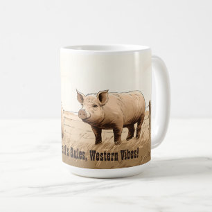 Caneca De Café Víblias ocidentais! Presente de homens editáveis