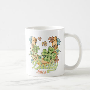 Caneca De Café Víblias sortudas - Coloridas Faixas e Ouros