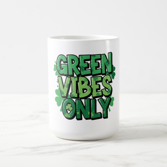 Caneca De Café Víblias Verdes Apenas Ruas. Dia de Patrick (Centro)