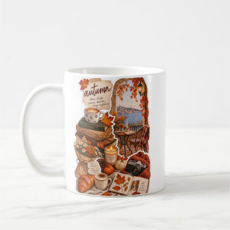 Caneca De Café Vibrações Aconchegantes de Outono – Adesivo Estéti