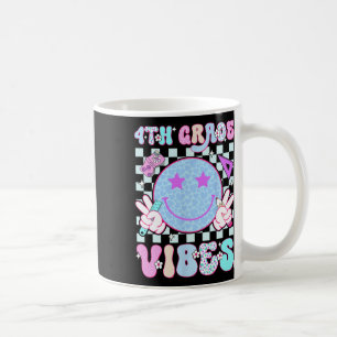 Caneca De Café Vibrações da 4ª Quarta Série Rosto Sorridente De V