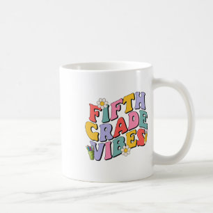Caneca De Café Vibrações da Quinta Série De Volta à Escola Equipe