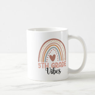 Caneca De Café Vibrações da Quinta Série De Volta às Aulas Camise
