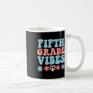 Caneca De Café Vibrações da Quinta Série - Professor Aluno Retro 