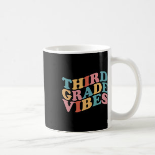 Caneca De Café Vibrações da Terceira Série De Volta à Escola Para