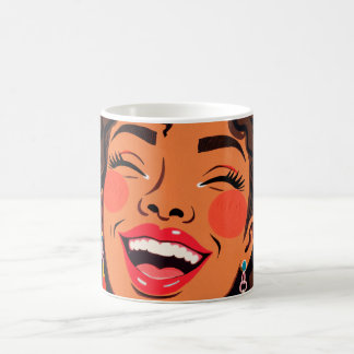 Caneca De Café Vibrações de Arco-íris