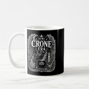 Caneca De Café Vibrações de Bruxa Crone Feminina Corvo Caldeirão