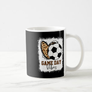 Caneca De Café Vibrações de Dia de Jogo de Futebol Descolorido Di