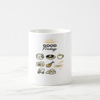 Caneca De Café Vibrações de Fim de Semana da Sexta-Feira Santa