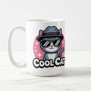 Caneca De Café Vibrações de Gato Legal