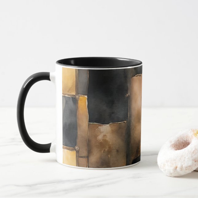 Caneca de Café Vibrações de Natal (Com Donut)