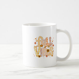 Caneca De Café Vibrações de Outono Coquette Laço Abóbora Dia de A