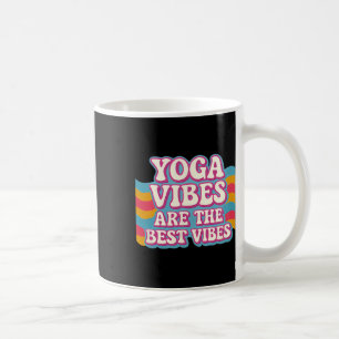 Caneca De Café Vibrações de Yoga São as Melhores Vibrações Neon R