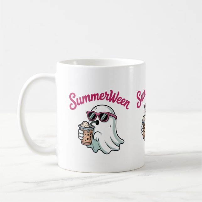 Caneca De Café Vibrações Fantasmagóricas do Summerween 2026: Assu (Esquerda)