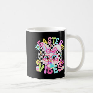 Caneca De Café Vibrações Felizes de Páscoa Coelho Coelho Goma de