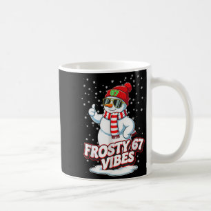 Caneca De Café Vibrações Geladas 67 Boneco de Neve para Inverno -