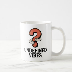 Caneca De Café Vibrações Indefinidas Ponto de Interrogação Abra