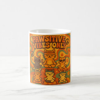 Caneca De Café Vibrações Pawsitivas Somente