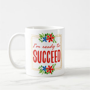 Caneca De Café vibrações positivas para o sucesso e o amor pró