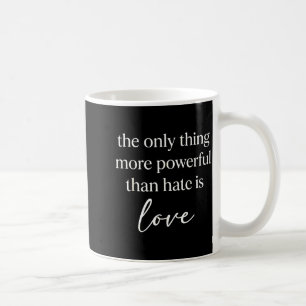 Caneca De Café Vibrações positivas vintage amor conquista o ódio