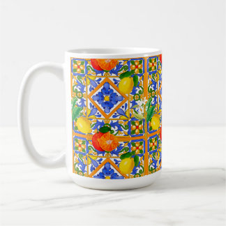 Caneca De Café Vibran Mediterranean lemon Mug