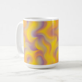 Caneca De Café Vibrant Abstract Swirl 