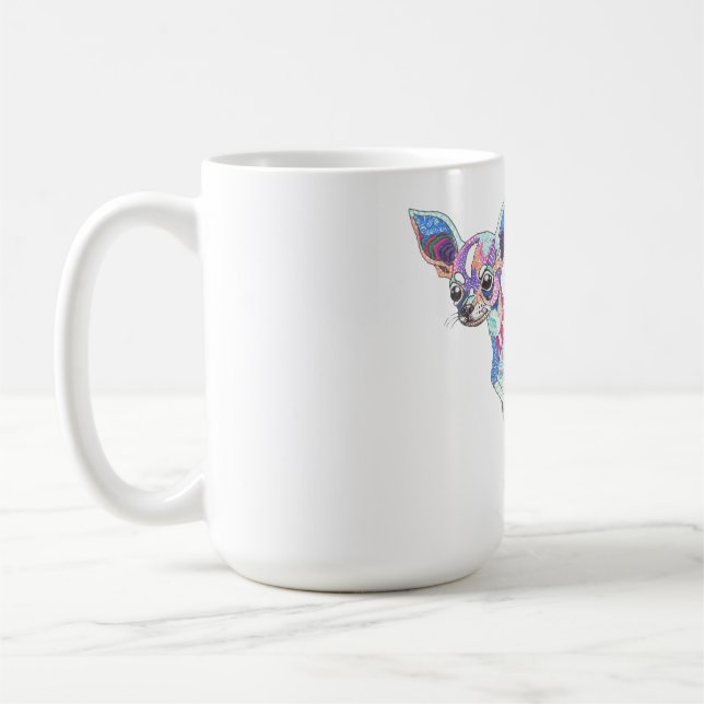 Caneca De Café Vibrant Chihuahua Mug (Esquerda)